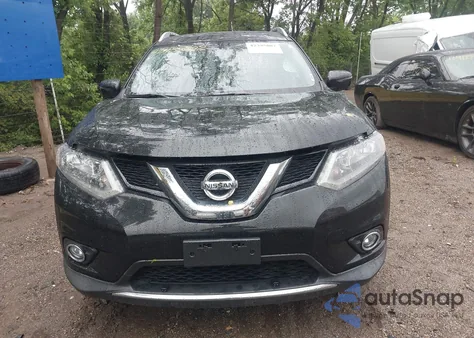2016 Nissan Rogue Sl из США, поврежденный, VIN KNMAT2MTXGP699697